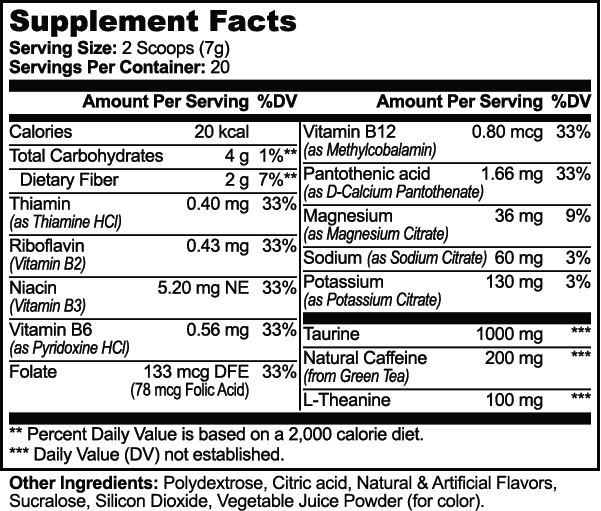 Caffeine Vitamin Powder (Melon Creamsicle)
