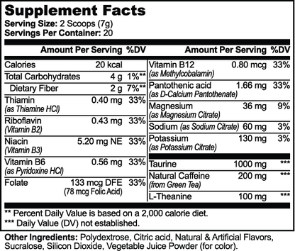 Caffeine Vitamin Powder (Melon Creamsicle)
